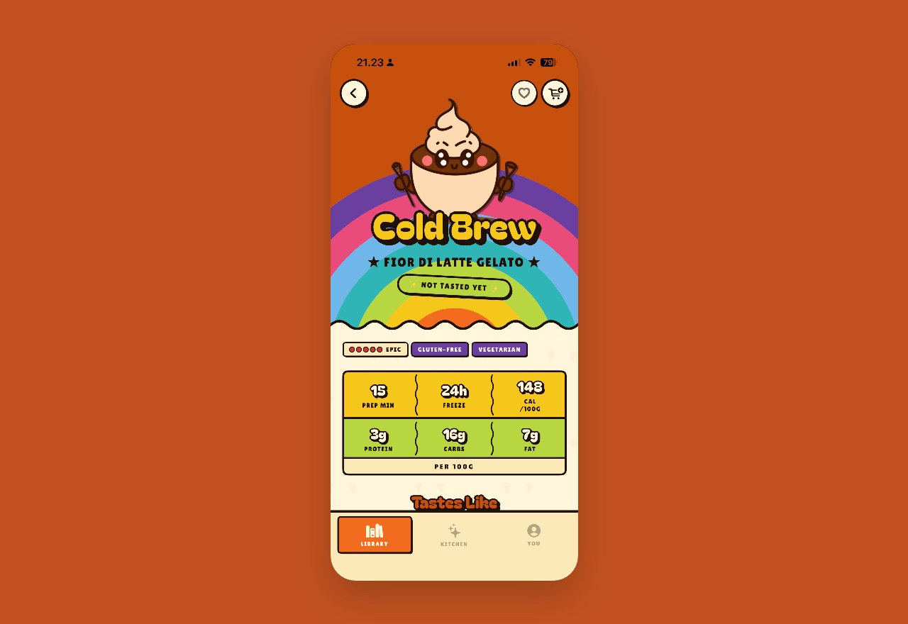 Creamii — gelato recipe app